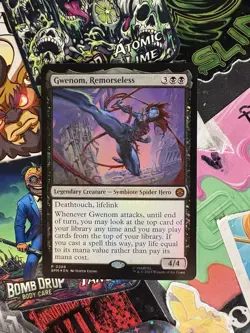 MTG Magic Gwenom Remorseless 0286 Promo Marvel Spider-Man Gift Box Exclusive NM - Image 1
