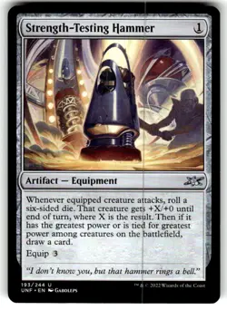 Strength-Testing Hammer Unfinity Regular MTG NM - Image 1