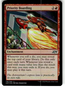 Priority Boarding Unfinity Foil FOIL MTG NM - Image 1