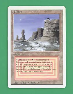 Magic The Gathering MTG Plateau (Revised) (C) - Image 1