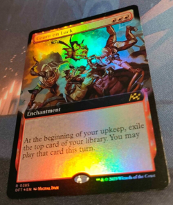 Count on Luck FOIL - Extended Art - Aetherdrift - Rare - NM (see pics) MTG - Image 3