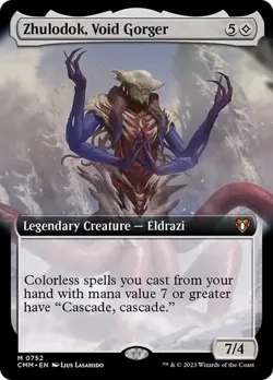 Zhulodok, Void Gorger *Alternate Frame* - CMM-BF - NM - Magic The Gathering MTG - Image 1
