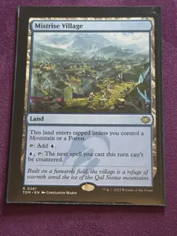 MTG magic 1x Mistrise Village (M/NM) Tarkir Dragonstorm - Image 1