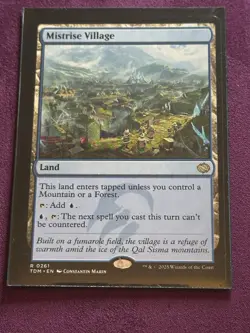 MTG magic 1x Mistrise Village (M/NM) Tarkir Dragonstorm - Image 2
