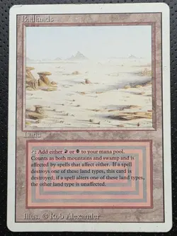 Badlands MTG Revised Moderately Played - Image 1