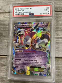 Graded PSA 9 2015 Pokemon XY - Hoopa Ex - Ancient Origins - Image 1