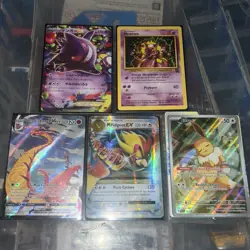 Pokemon Card Lot Of 5 Gengar EX , EEVEE , MEWTWO - Image 1