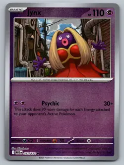 Jynx 057/132 Reverse Holo Common Mega Evolution Pokemon Pack Fresh Near Mint NM - Image 1