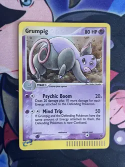 Pokemon TCG 2003 GRUMPIG 6/97 EX Dragon Rare Holo WotC Mint NM/Mint - Image 1