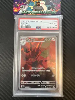 POKEMON SCIZOR 116/108 AR JAPANESE SV3 RULER OF THE BLACK FLAME PSA 10 GEM MT - Image 1