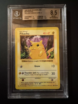 Pokemon Pikachu ENG Base Set Shadowless (58/102) Bgs 8,5 - Image 1