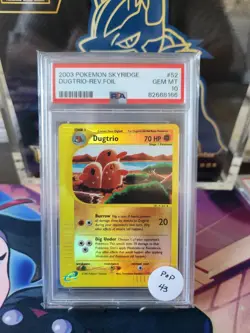 Pokemon Dugtrio Rev Foil Skyridge PSA 10 Gem Mint - Image 1