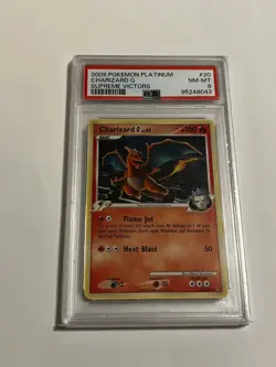 Graded Pokemon: Charizard G Supreme Victors Reverse Holo Rare #20 - PSA 8 - Image 1