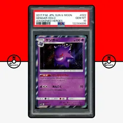 Pokemon PSA 10 Gengar Holo 022/050 sm4S Awakened Heroes Japanese - Image 1