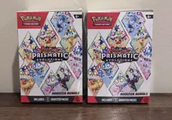 Pokemon TCG Prismatic Evolutions Booster Bundle Lot of 2 Factory Sealed - Image 1