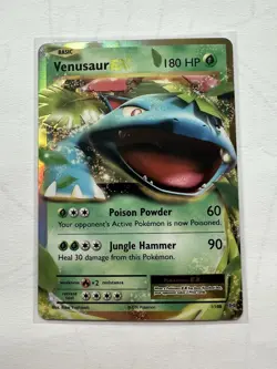 Pokemon TCG Venusaur EX 1/108 Reverse Holo Evolutions Near Mint Condition - Image 1