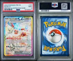 Eevee Ex 167 Prismatic Evolutions SIR 2025 POKEMON TCG PSA 9 Mint - Image 3