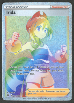 Pokemon TCG: Irida 204/189 Astral Radiance Rainbow Full Art Trainer - Image 1