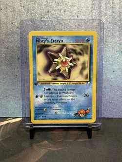 Misty’s Staryu 1st edition Gym Heroes 90/132 WOTC vintage Pokemon LP - Image 1