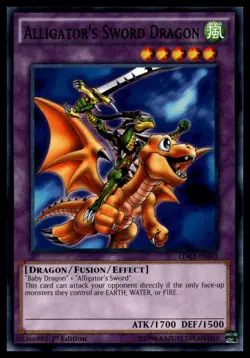 Alligator's Sword Dragon LDK2-ENJ43 1st Edition YuGiOh - Image 1