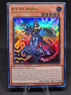 Yu-Gi-Oh! K9-04 Noroi DOOD-EN014 Doom of Dimensions 1st Edition (UR) NM - Image 1