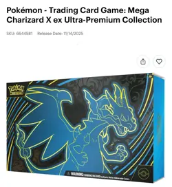 ✅ Pokemon Trading Card Game: Mega Charizard x Ex Ultra-Prem Collection | PRESALE - Image 1
