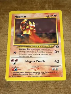 Pokemon Card - Magmar WOTC Black Star Promo #44 Mint - Image 1