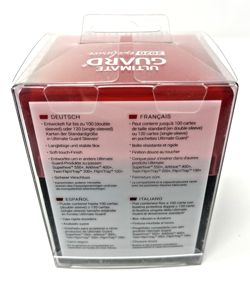 Ultimate Guard 2020 Exclusive Edition Boulder Deck Box Red Holds 100+ Cards - Image 4