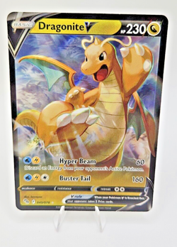 Pokemon TCG Dragonite V Pokemon Go 49/78 Full Art Ultra Holo Rare Card NM 2022 - Image 1