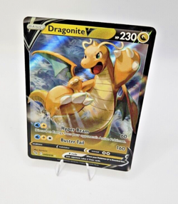 Pokemon TCG Dragonite V Pokemon Go 49/78 Full Art Ultra Holo Rare Card NM 2022 - Image 2