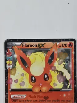 Flareon EX RC6/RC32 Pokemon Generations Radiant Collection Card TCG - Image 3