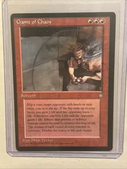 MTG Magic the Gathering Card LP - Ice Age Game Of Chaos - Image 1