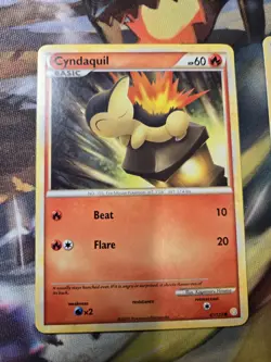 Cyndaquil 61/123 Heartgold & Soulsilver HGSS Regular Pokemon TCG Card NM - Image 1