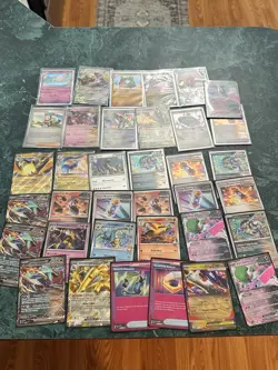 Pokemon Card Bulk Lot 35+ HOLO/REVERSE HOLO ONLY, GUARANTEED V/EX/UR Promo - Image 1
