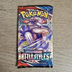 Pokemon Battle Styles Booster Pack 10 Cards Pack Random Art Sealed - Image 1