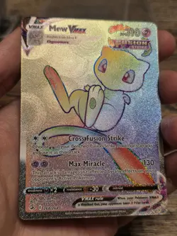 Mew VMAX 268/264 Secret Rainbow Rare Fusion Strike Pokemon Card Mint - Image 2