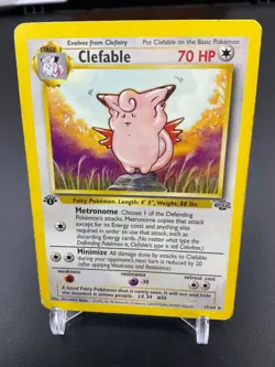 1st Edition WOTC - Clefable 17/64 - Jungle Set Pokemon Card - Image 1