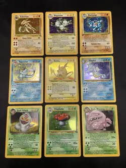 Vintage Pokemon Cards Rare Holo Lot WOTC 1999 MP/HP - Image 1
