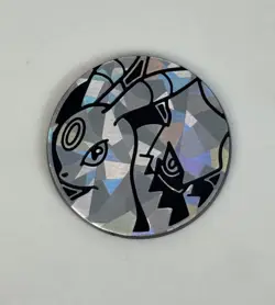 Pokemon Trading Card Games Umbreon & Darkrai Silver Plastic Coin Japanese - Image 1