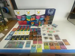 Lot of 12 Pokemon TCG Elite Trainer Box ETB + sleeves, divivers, and promo cards - Image 1