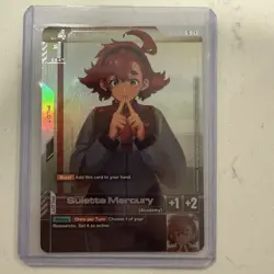 Gundam Card Game Suletta Mercury NewType Top 4 TCG Exclusive Promo English - Image 1