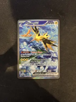Pokemon TCG Zapdos EX Scarlet Violet-151 Special Illustration Rare Card 202/165 - Image 1