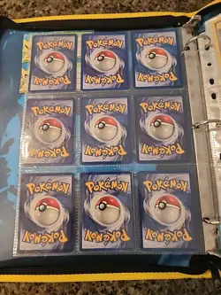 Pokemon Collection Binder Vintage Lot of Cards Holos Rares WoTC 1st Editions Etc - Image 2