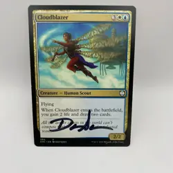 WIZARDS OF THE COAST MTG Dan Scott Signed Artist Proof Card Cloudblazer 084 U - Image 1