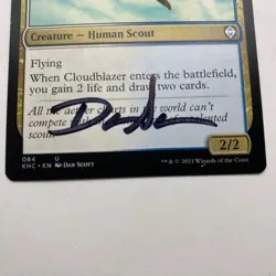 WIZARDS OF THE COAST MTG Dan Scott Signed Artist Proof Card Cloudblazer 084 U - Image 3