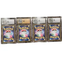 4 Card Graded lot Pokemon Japanese GX Tag Team CGC slab lot prestine 10 , AGS 10 - Image 2