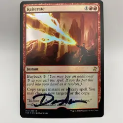 WIZARDS OF THE COAST MTG Dan Scott Signed Proof Card Reiterate - Image 1