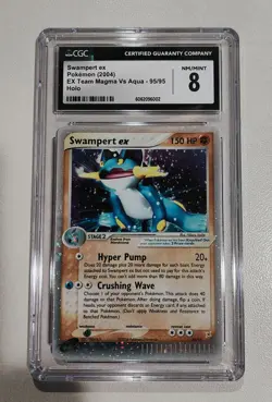 CGC- 8.0- Swampert ex- 2004 EX Team Magma Vs Aqua-#95/95 Holo Pokemon Card - Image 1