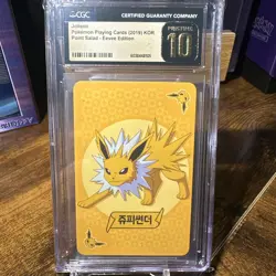 Jolteon-Pristine 10 CGC Pokemon Play Card Point Salad-Eevee Edition 2019 Korean - Image 1