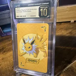 Jolteon-Pristine 10 CGC Pokemon Play Card Point Salad-Eevee Edition 2019 Korean - Image 2
